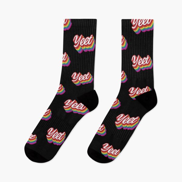 Item preview, Yeet 3D Retro Typography Meme Gay Pride Rainbow Flag LGBTQ designed and sold by GRAPHICxBOMB.