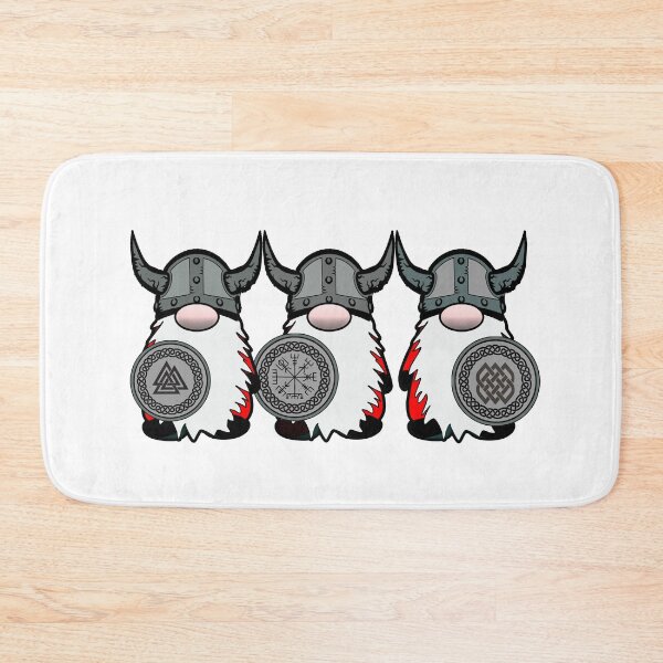 Item preview, Cute 3 Nordic Gnomes Viking Tomte Scandinavian Nisse designed and sold by funnytshirtemp.