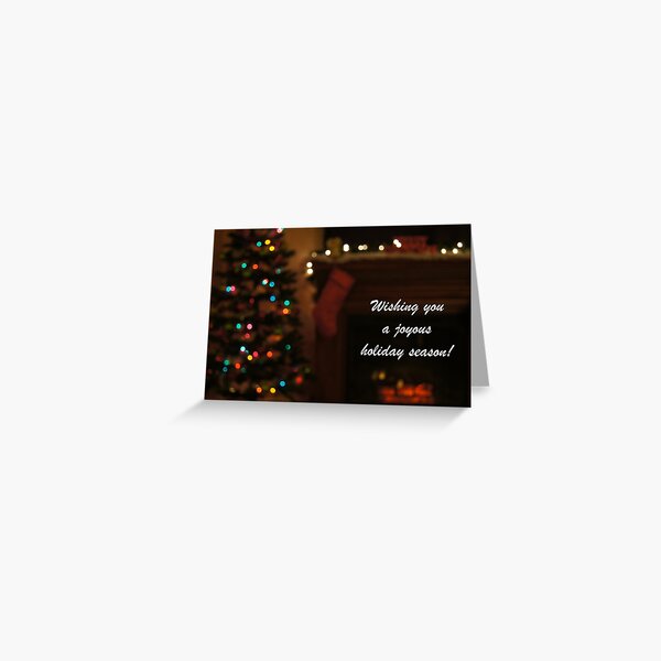 Joyous Holiday Card Greeting Card