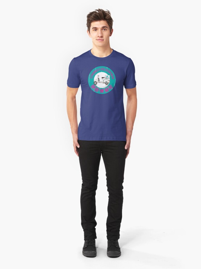 Alternate view of Strongest Deliveryman Slim Fit T-Shirt