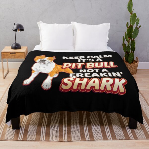 Item preview, Funny Pit Bull Lover Gift - Keep Calm It's Not A Freaking Shark - Dog Rescuer Gift - Pit Bull designed and sold by kntranhoang.