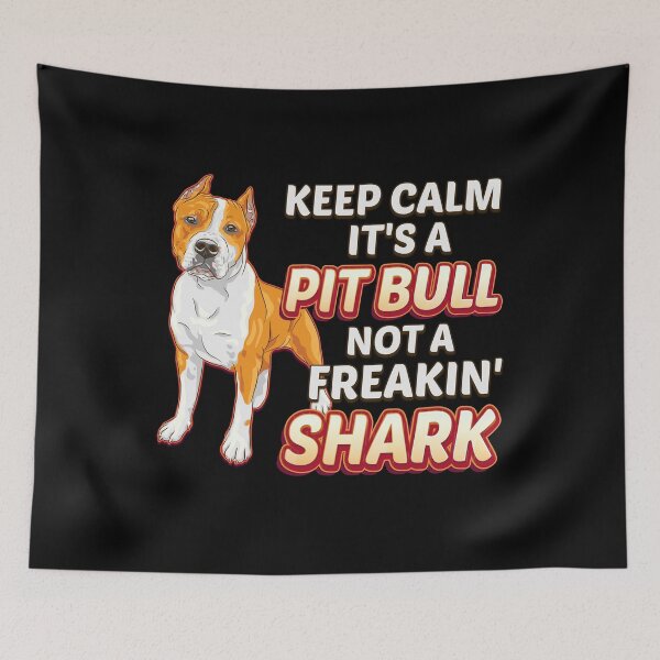 Item preview, Funny Pit Bull Lover Gift - Keep Calm It's Not A Freaking Shark - Dog Rescuer Gift - Pit Bull designed and sold by kntranhoang.