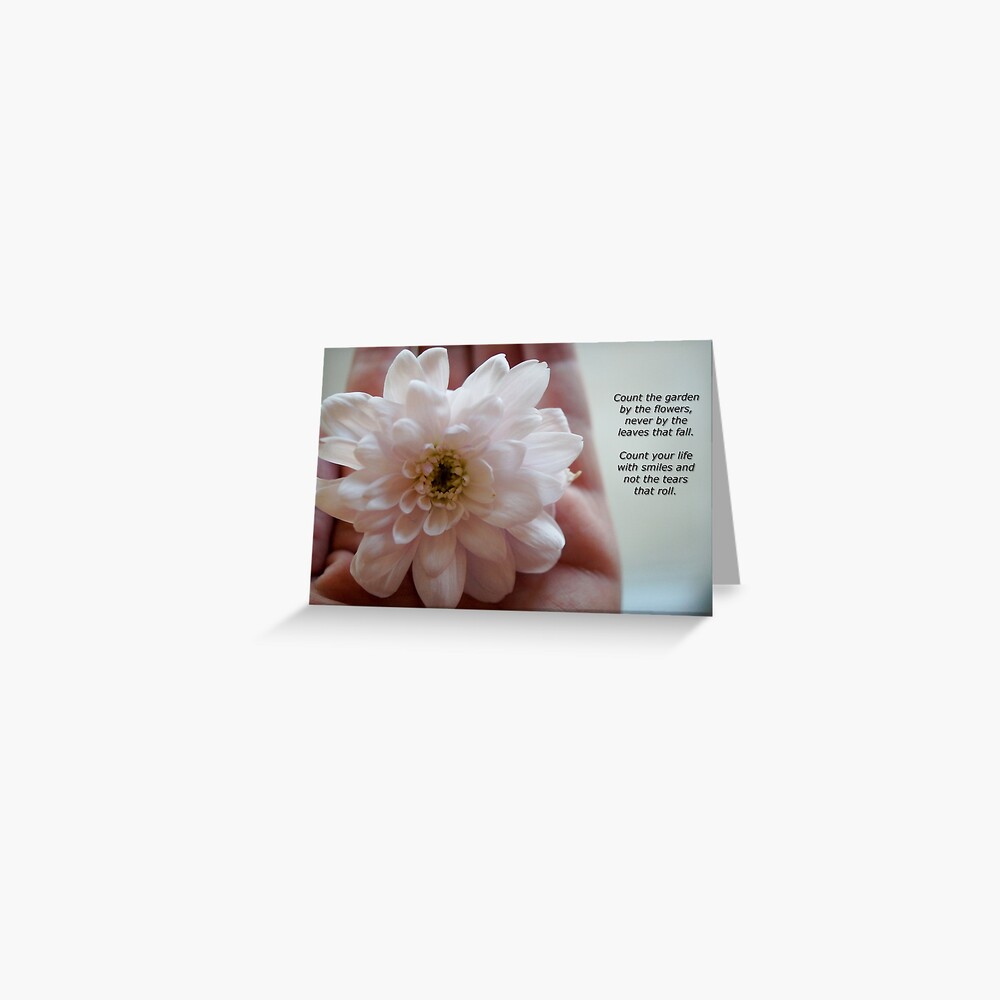 Count the Flowers Greeting Card