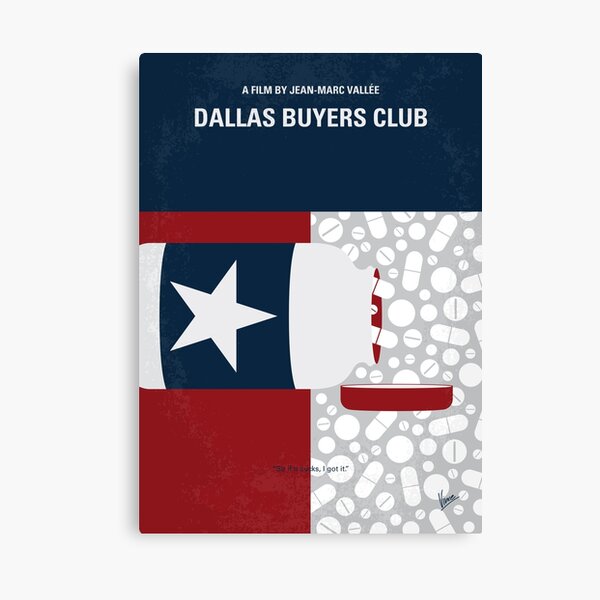 No1126 My Dallas Buyers Club minimal movie poster Canvas Print