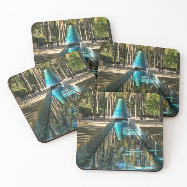 Item preview, Cool Conical Fountain and Reflecting Pool in Parque das Nacoes Lisbon Portugal designed and sold by Georgia Mizuleva.