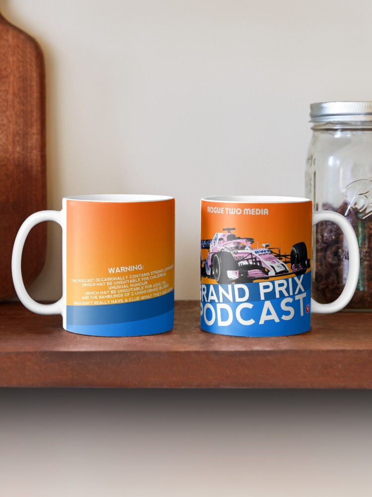 Thumbnail 2 of 6, Coffee Mug, Grand Prix Podcast Cup designed and sold by Elton McManus.