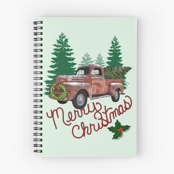 Artikelvorschau, Weihnachtsroter LKW u. Weihnachtsbaum-Vintage Bauernhaus-frohe Weihnachtsgeschenke entworfen und verkauft von tamdevo1.