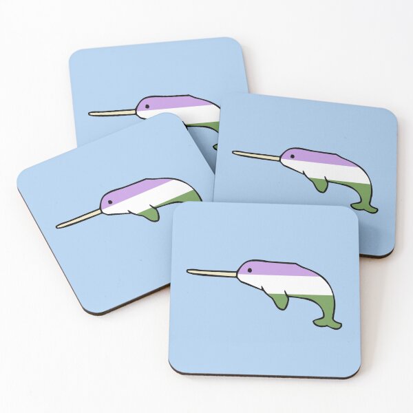 Item preview, Genderqueer Narwhal designed and sold by jezkemp.