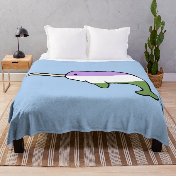 Item preview, Genderqueer Narwhal designed and sold by jezkemp.