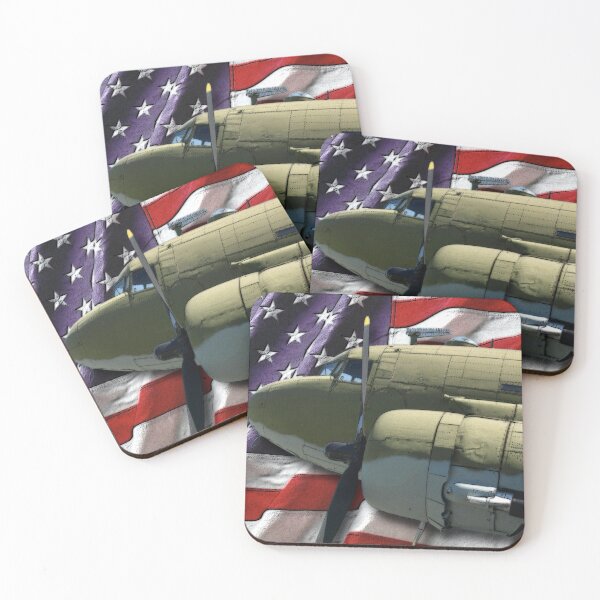 Item preview, C47 Cargo Aircraft and American Flag designed and sold by CentauriArt.
