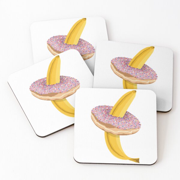 Item preview, Breakfast! Banana & donut  designed and sold by nineteastudio.