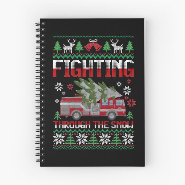 Item preview, Funny Firefighter Gift - Fighting Through The Snow - Christmas designed and sold by kntranhoang.