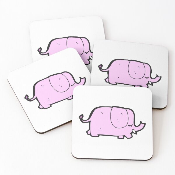 Item preview, Walking Pink Elephant Pet Funny Happy Sarcastic Cute Inspirational Spiritual Animal Birthday Gift designed and sold by EpsilonEridani.