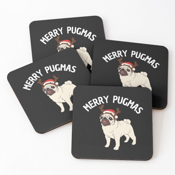 Item preview, Pugly Christmas pug dog wishes you all  Merry Pugmas funny and cute gift for pug owner designed and sold by alenaz.