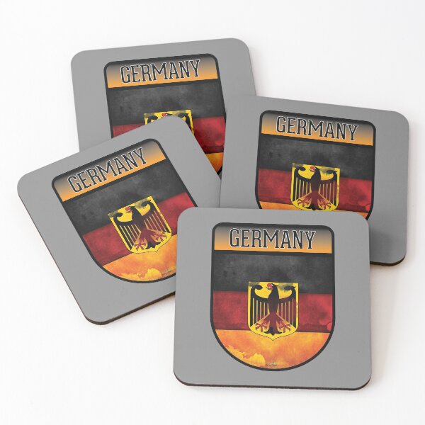 Item preview, GERMANY Deutschland German Deutsch shield stickers decals 02 designed and sold by OuterShellUK.