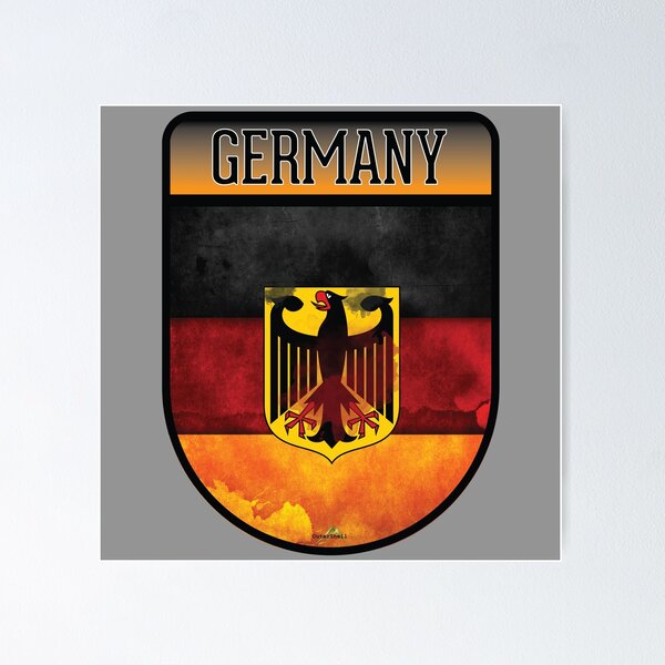 Item preview, GERMANY Deutschland German Deutsch shield stickers decals 02 designed and sold by OuterShellUK.