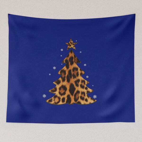Item preview, Leopard Christmas Tree and Snowflakes Funny Wild Xmas Gift  designed and sold by alenaz.