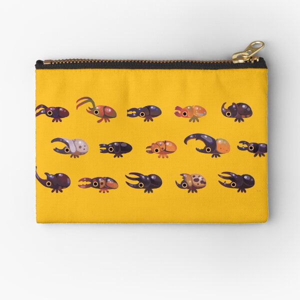 Rhino and Stag Zipper Pouch