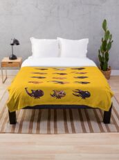 Rhino and Stag Throw Blanket