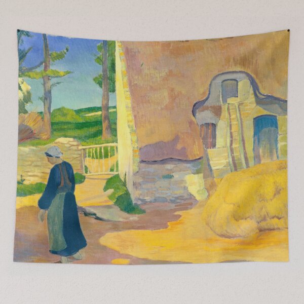 Item preview, Farmhouse at Le Pouldu - Ferme au Pouldu by Paul Sérusier designed and sold by ArtExpression.