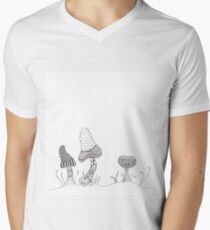 Mushroom Patterns Men's V-Neck T-Shirt