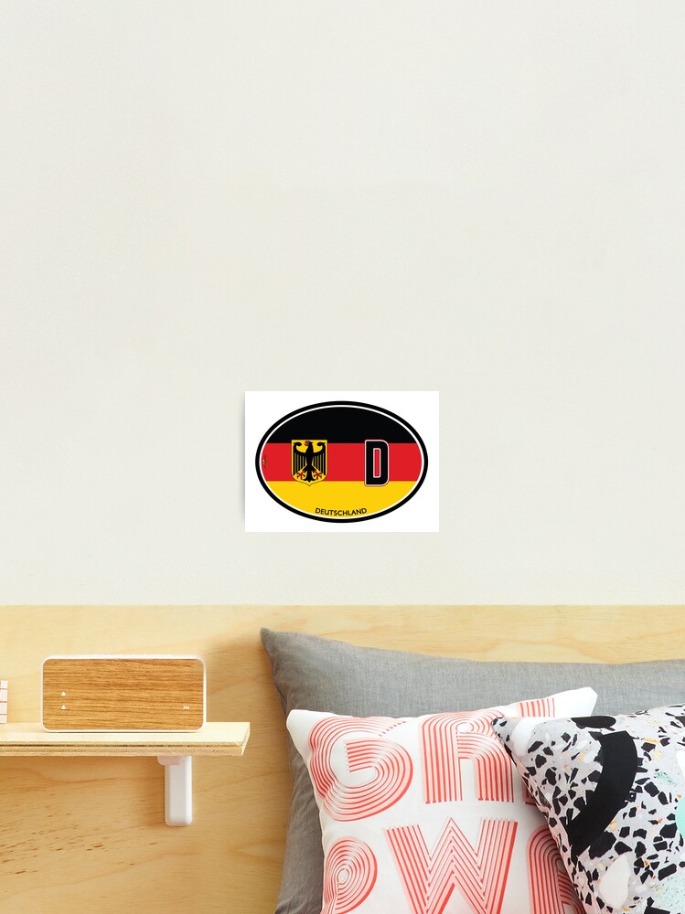 GERMANY Deutschland German DEUTSCH Vehicle ID Sticker Flag