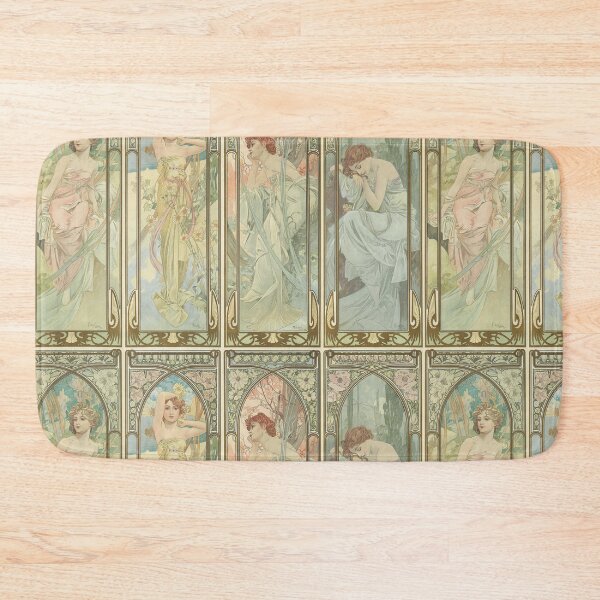 Item preview, Times of the day Art nouveau vintage art - Alphonse Mucha designed and sold by Vintage Designs +.