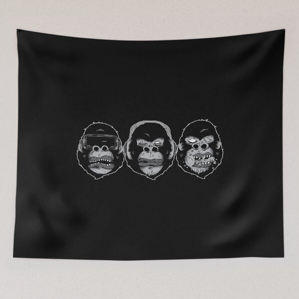 Item preview, three cool monkeys, gorilla designed and sold by DerSenat.