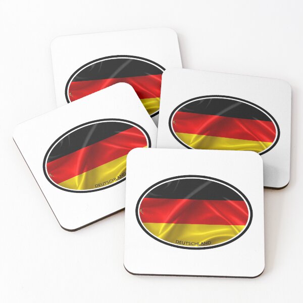 Item preview, GERMANY Deutschland German DEUTSCH Wave Sticker Flag designed and sold by OuterShellUK.