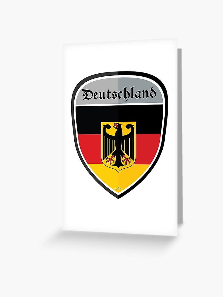 GERMANY Deutschland German DEUTSCH Shield Sticker Flag 03