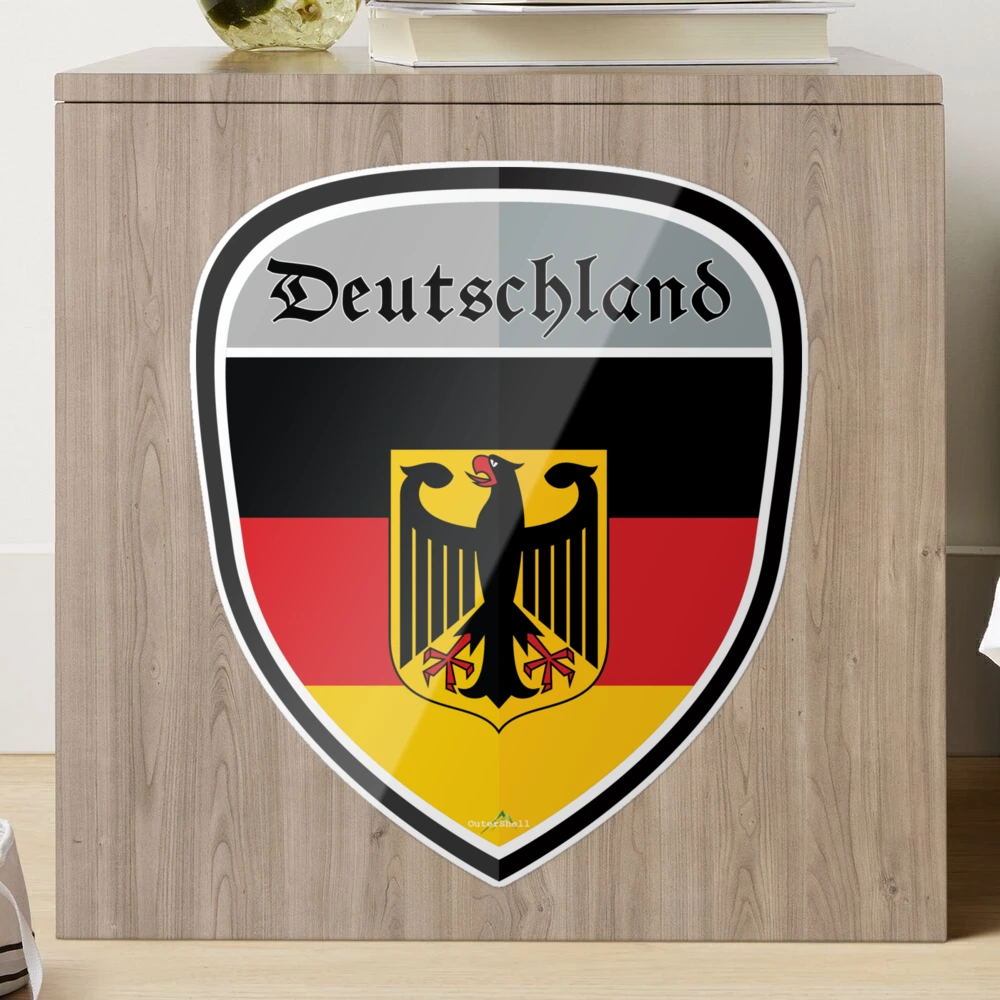 GERMANY Deutschland German DEUTSCH Shield Sticker Flag 03 Sticker