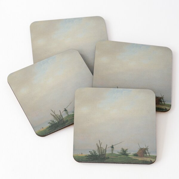 Item preview, Caspar David Friedrich - Seashore with Fisherman designed and sold by ArtExpression.