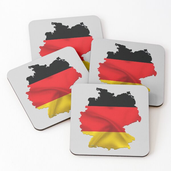 Item preview, GERMANY Deutschland German DEUTSCH Country Outline Flag Sticker T-Shirt designed and sold by OuterShellUK.