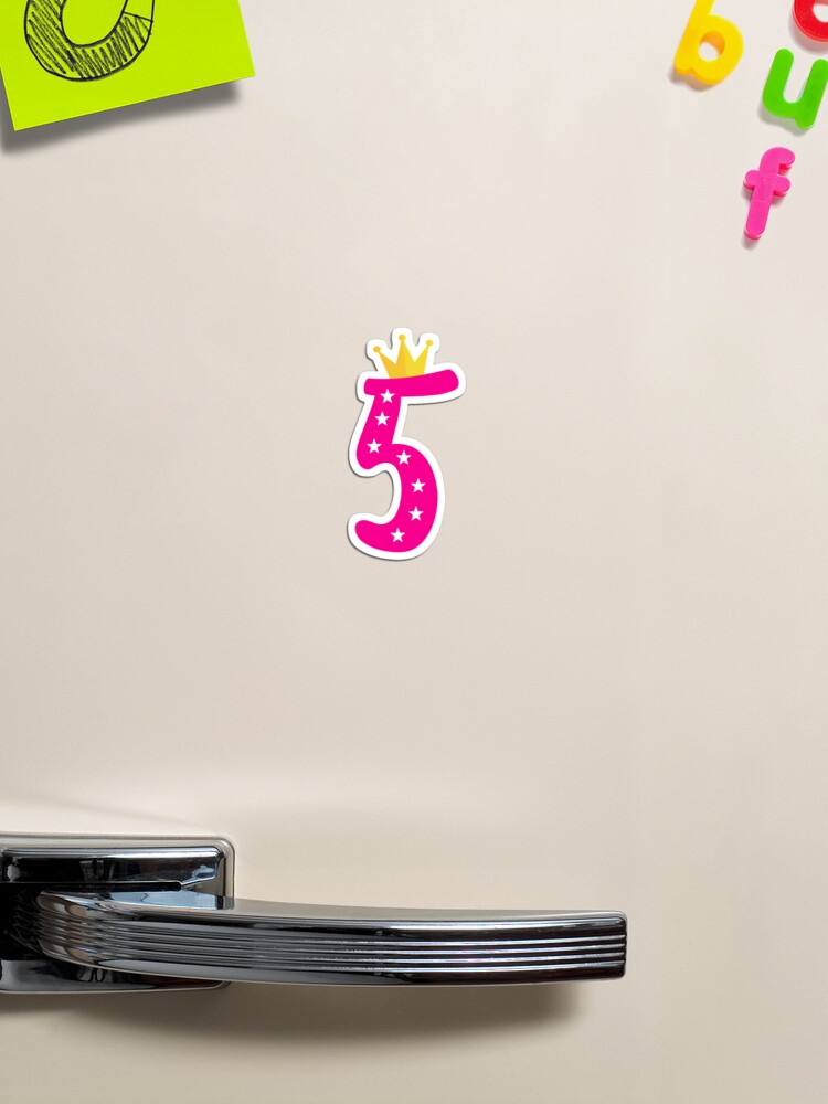 Bolsa de tela con la obra «Copia de I'm 5 unicorn birthday 5 años  cumpleañero camiseta idea de regalo quinto cumpleaños niña» de Jelisandie