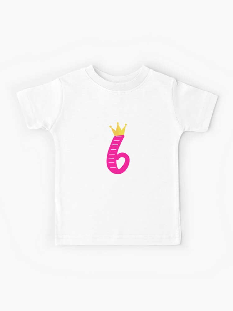 The Princess Is 6 - 6th Birthday Gift T-Shirt For 6 Year Old Girls, Gift  ideas