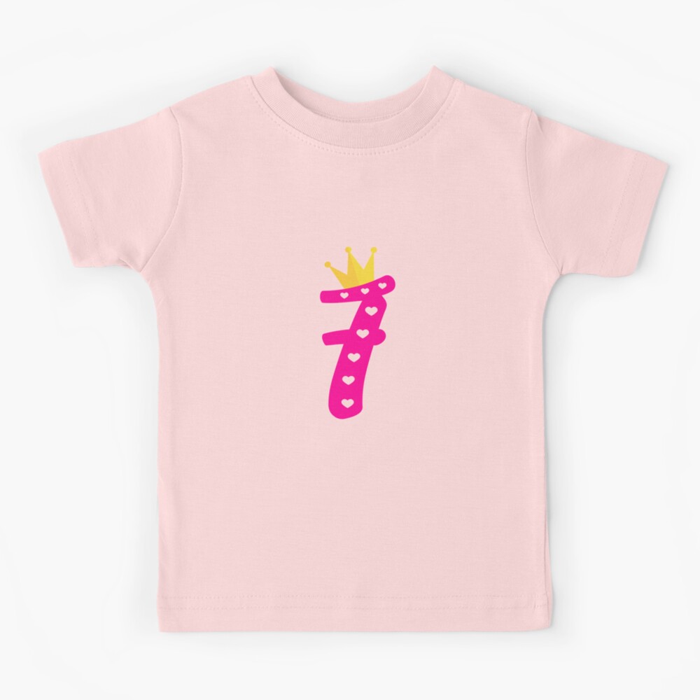 Anniversaire fille 9 ans idée cadeau princesse neuvième anniversaire |  T-shirt enfant