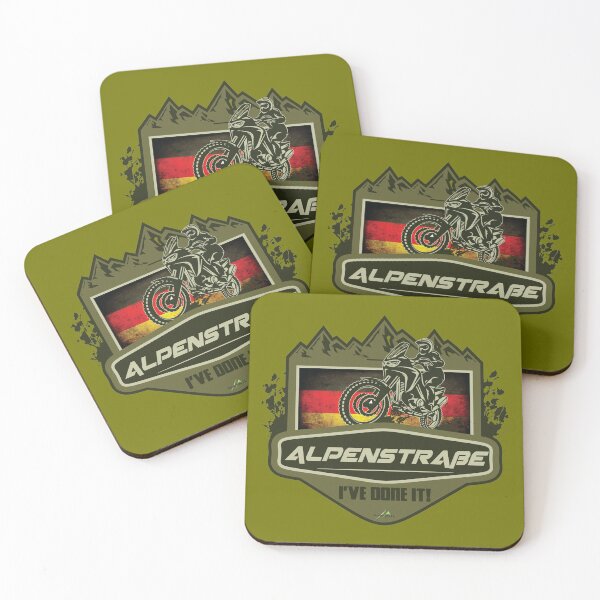 Item preview, Alpenstrasse Alpine Road Germany Iconic German Motorcycle Route Sticker & T-Shirt designed and sold by OuterShellUK.