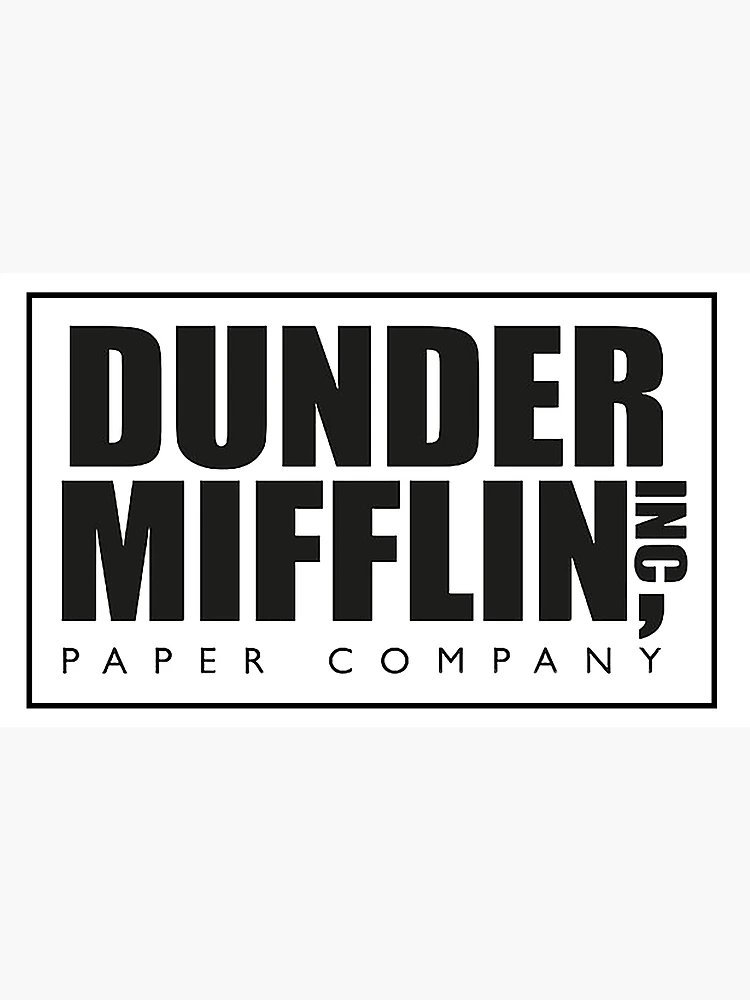 Dunder Mifflin Paper Company The Office Wood Sign 6" x 6" NEW