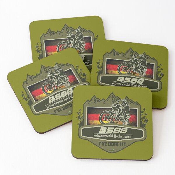 Item preview, B500 Road schwarzwald hochstrasse Germany Iconic German Motorcycle Route Sticker & T-Shirt designed and sold by OuterShellUK.