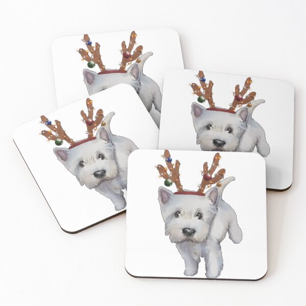 Item preview, Christmas Westies designed and sold by ArtInPi.