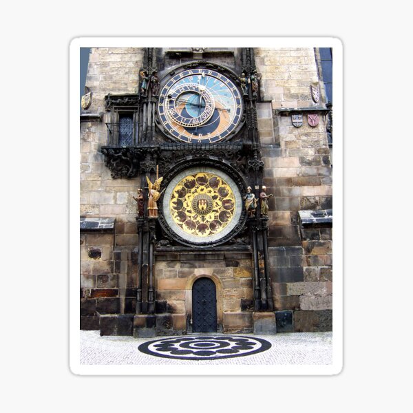 Prague Astronomical Clock Sticker