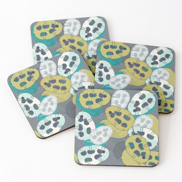 Item preview, Honesty Seedpods Botanical Repeat on Grey designed and sold by MarbleCloud.