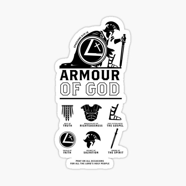 Armor of God Sticker Christian Stickers Bible Verse Stickers Decals About  Jesus, God, Scripture Ephesians 6 