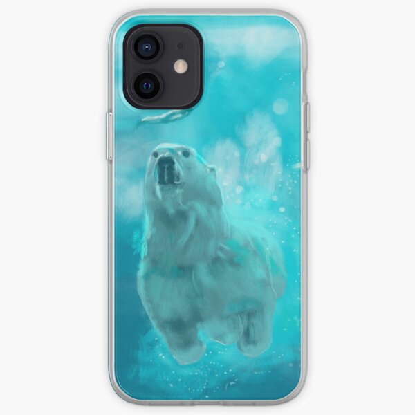 ours polaire by sophiescolors Coque souple iPhone
