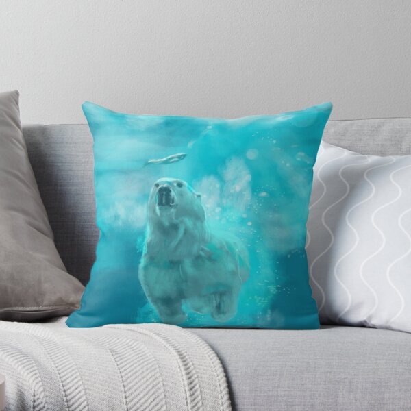 ours polaire by sophiescolors Coussin