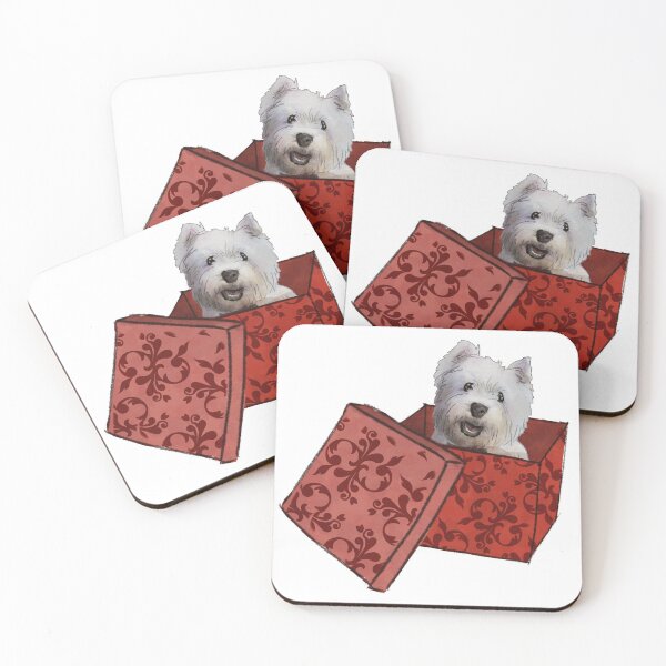 Item preview, Christmas Westies Present designed and sold by ArtInPi.