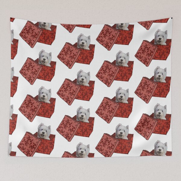 Item preview, Christmas Westies Present designed and sold by ArtInPi.