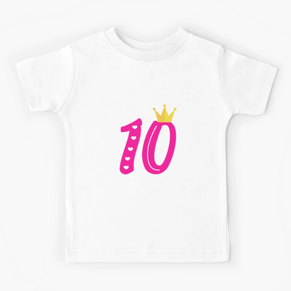 Birthday Girl 10 Years old Crown Princess Gift Idea Tenth Birthday