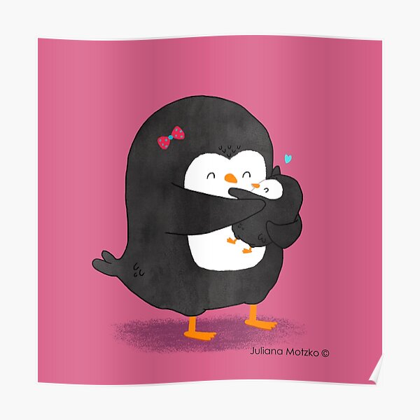 Mother Penguin's Love Poster