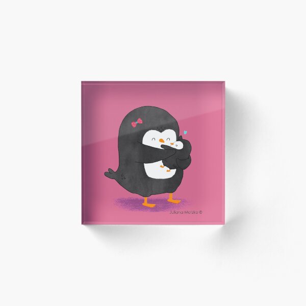 Mother Penguin's Love Acrylic Block